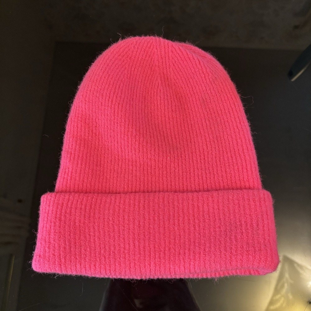 NEW J. Crew Unisex‎ Beanie Wool-Blend Alpaca Hot Pink